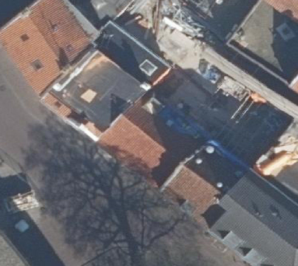 True ortho luchtfoto van Amersfoort met zicht op woning