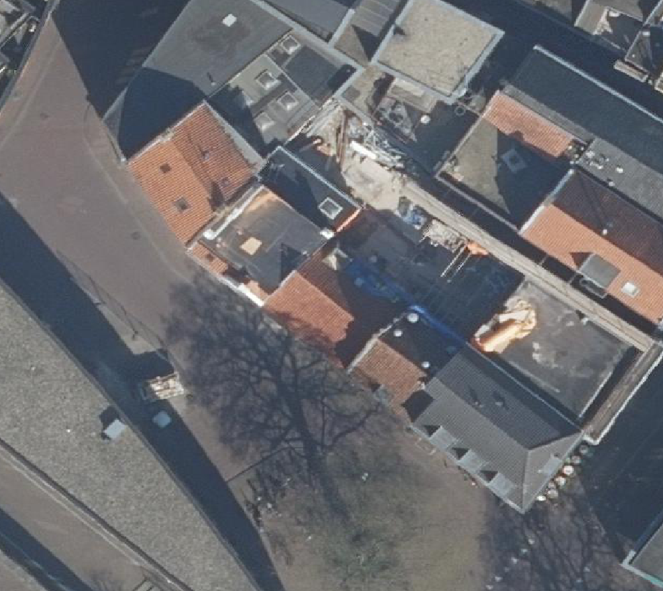 True ortho Luchtfoto op daksegment