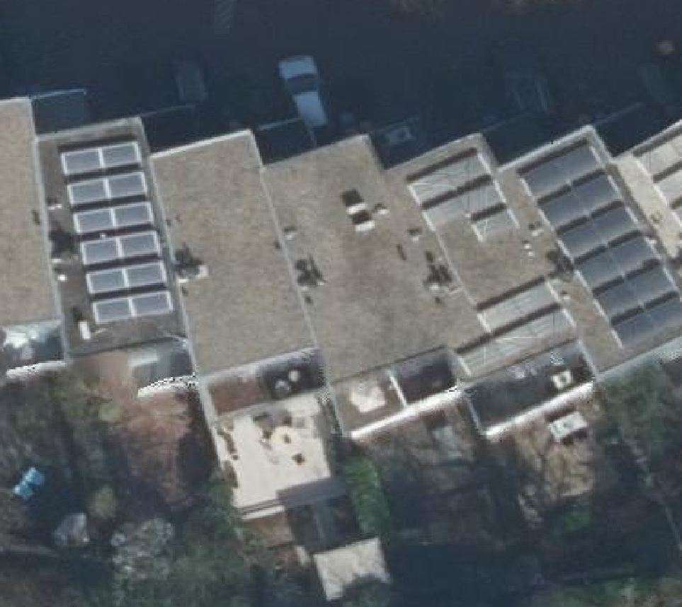 True ortho luchtfoto van Leusden met zicht op woning