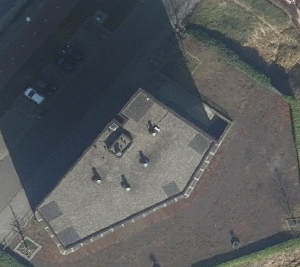 True ortho Luchtfoto op daksegment