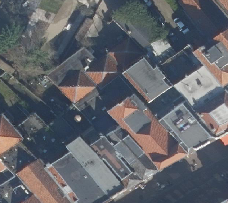True ortho Luchtfoto op daksegment
