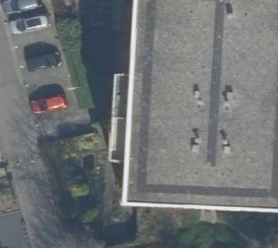 True ortho luchtfoto van Amersfoort met zicht op woning