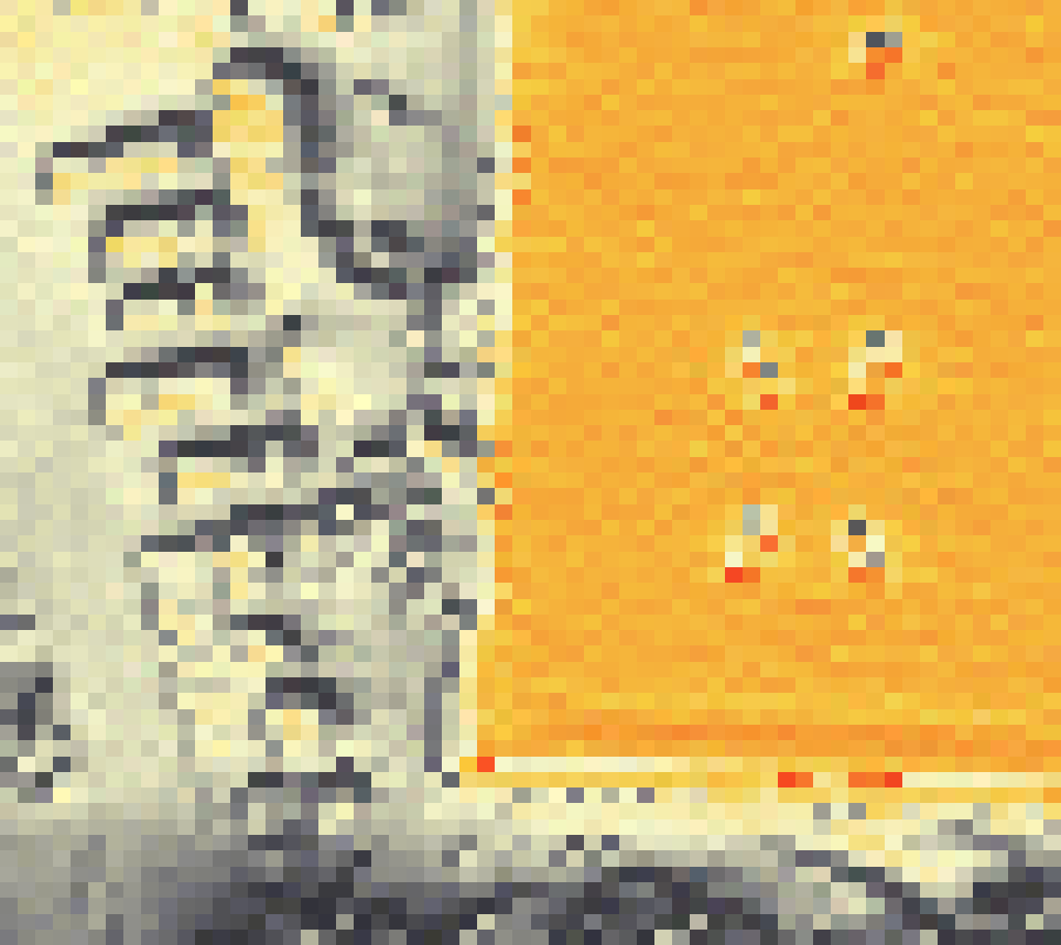 PV-irradiatie op daksegment ingezoomd met intensiteitsverdeling van zonlicht