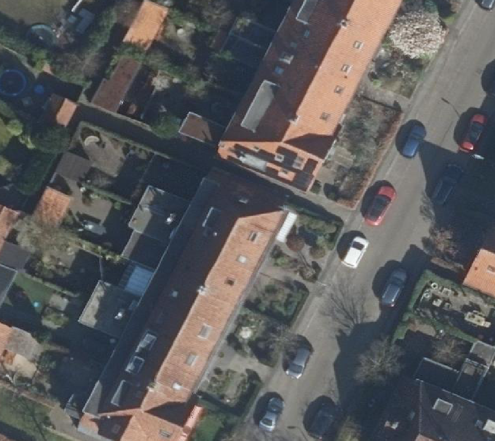 True ortho Luchtfoto op daksegment