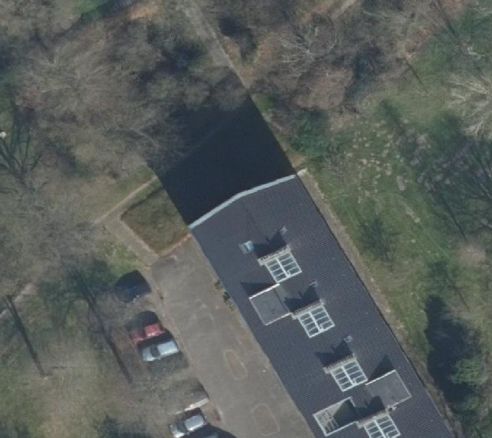 True ortho Luchtfoto op daksegment