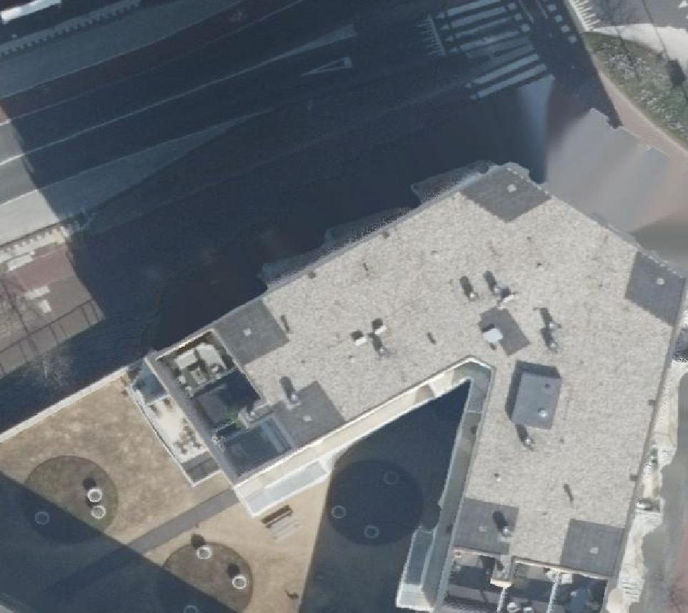 True ortho Luchtfoto op daksegment