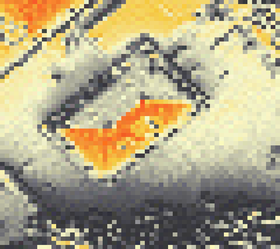 PV-irradiatie op daksegment ingezoomd met intensiteitsverdeling van zonlicht