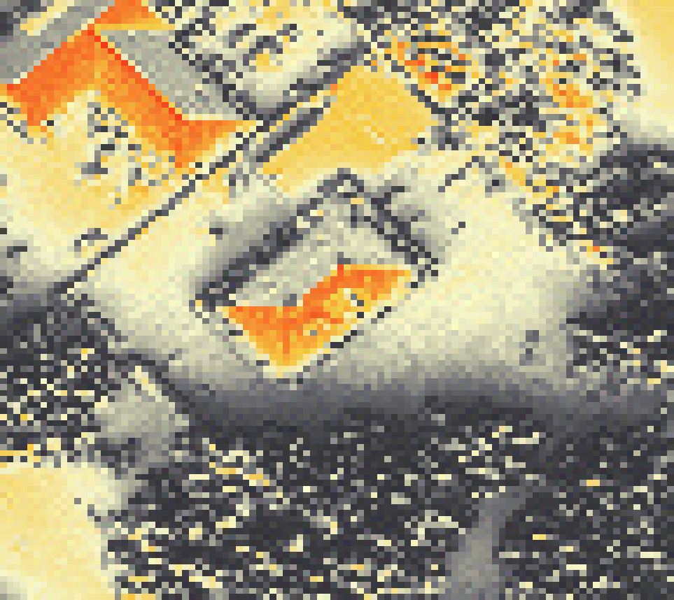 PV-irradiatie op daksegment met intensiteitsverdeling van zonlicht