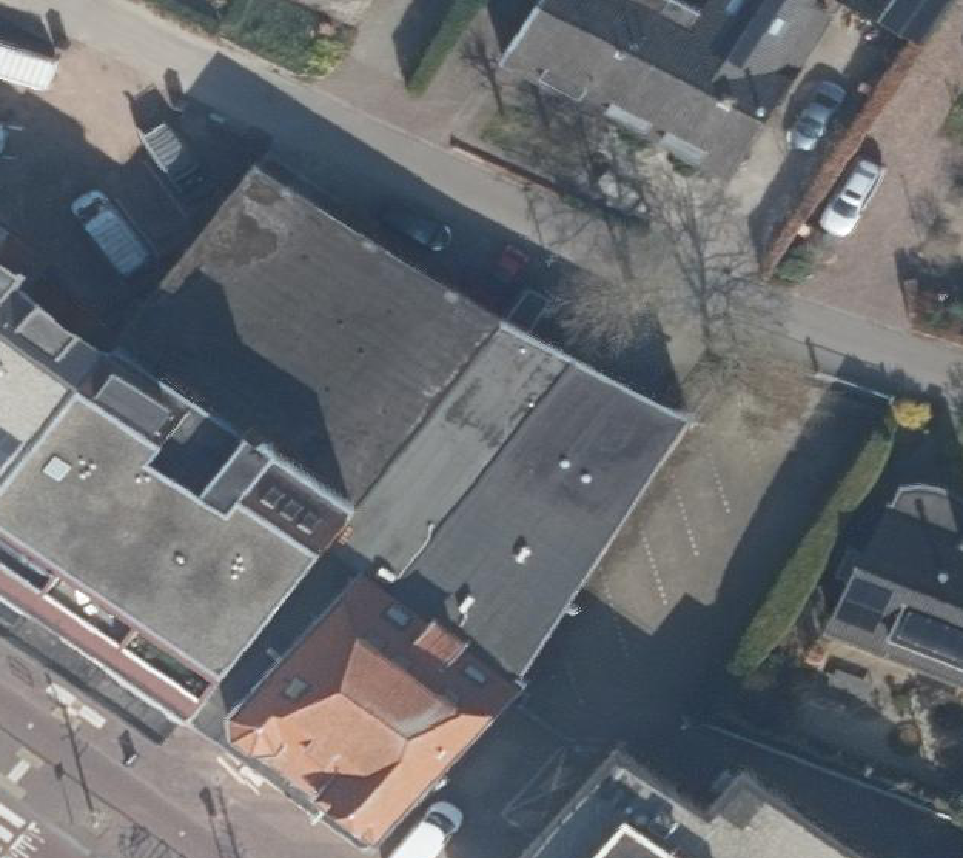 True ortho Luchtfoto op daksegment