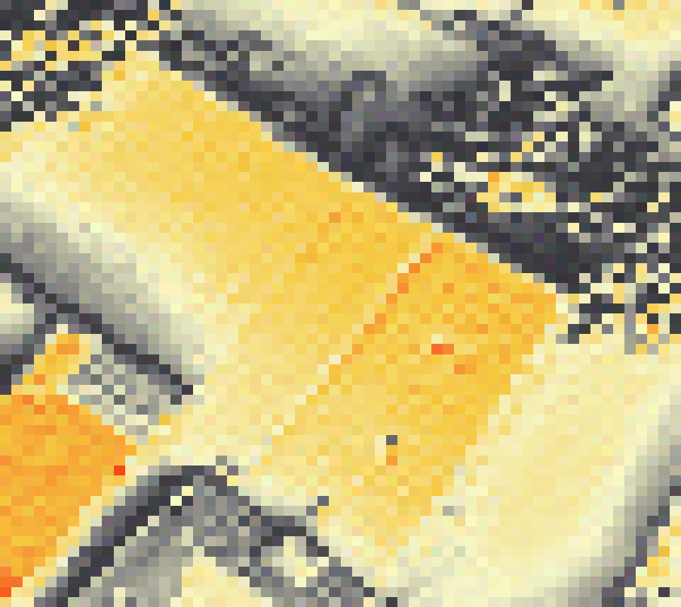 PV-irradiatie op daksegment ingezoomd met intensiteitsverdeling van zonlicht