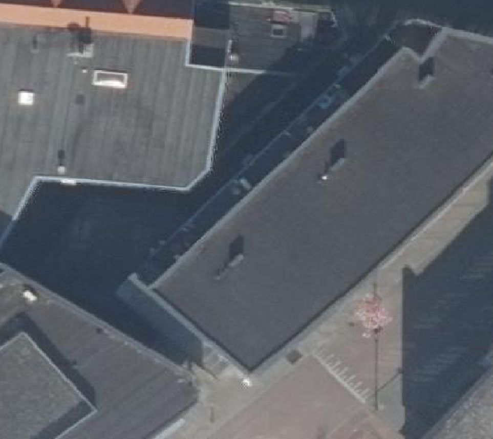 True ortho luchtfoto van Hilversum met zicht op woning