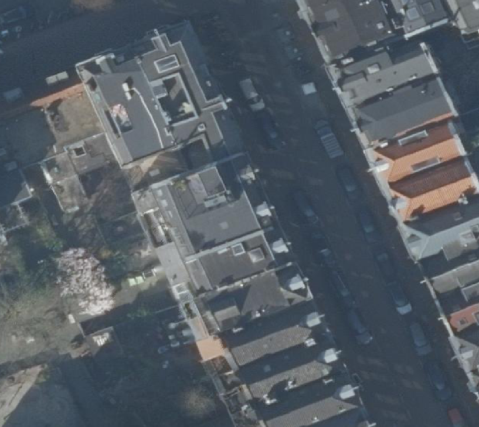 True ortho Luchtfoto op daksegment