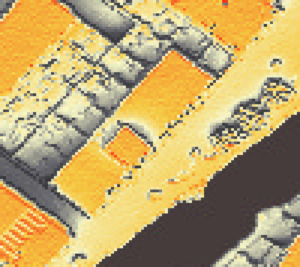 PV-irradiatie op daksegment met intensiteitsverdeling van zonlicht