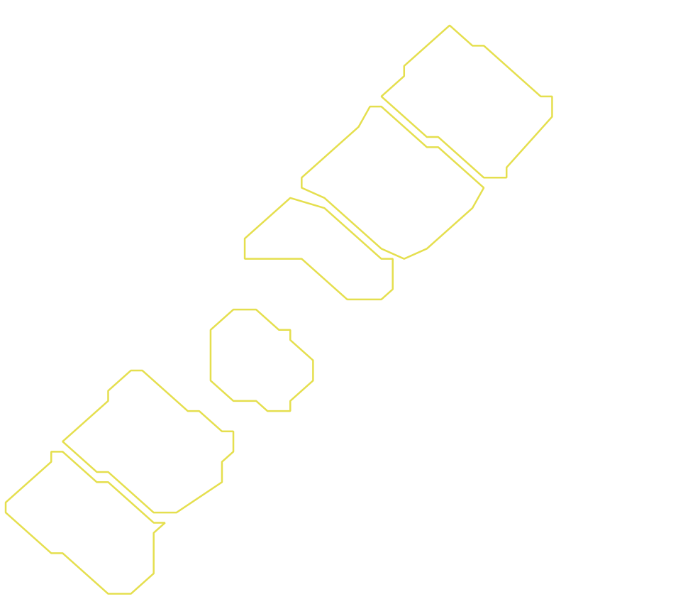 Daksegment ingezoomd met contourlijnen en structuurweergave