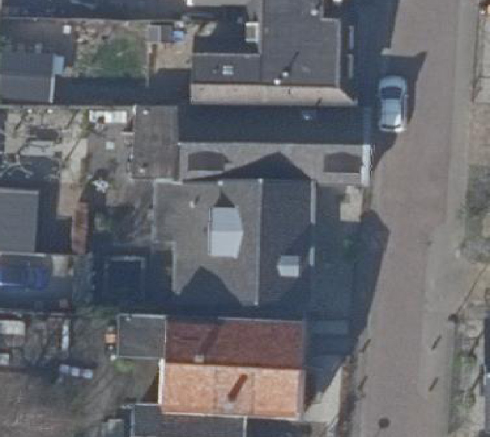 True ortho luchtfoto van Broek op Langedijk met zicht op woning