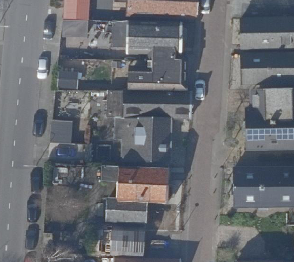 True ortho Luchtfoto op daksegment