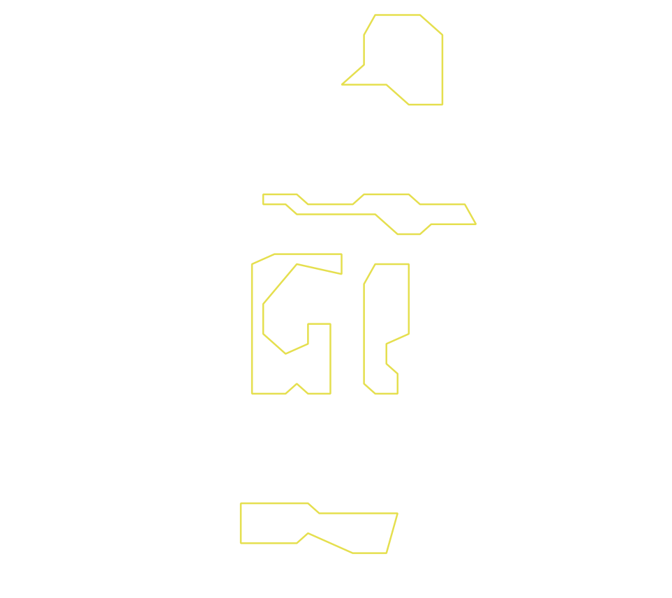 Daksegment ingezoomd met contourlijnen en structuurweergave