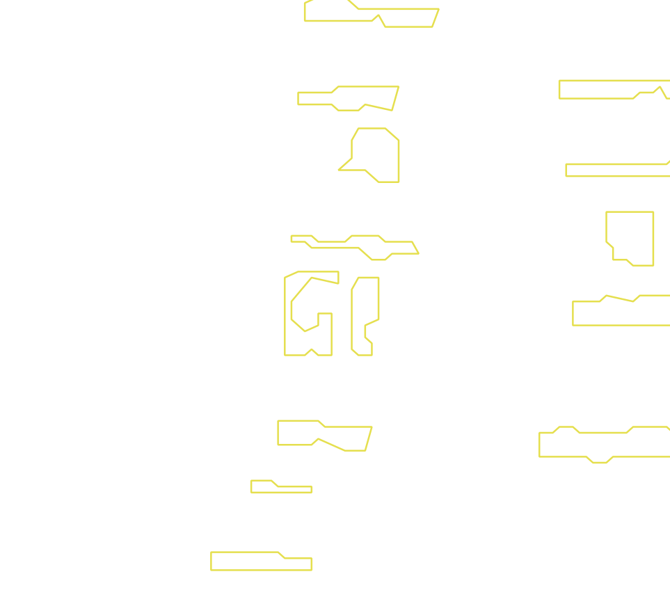 Daksegment met contourlijnen en structuurweergave