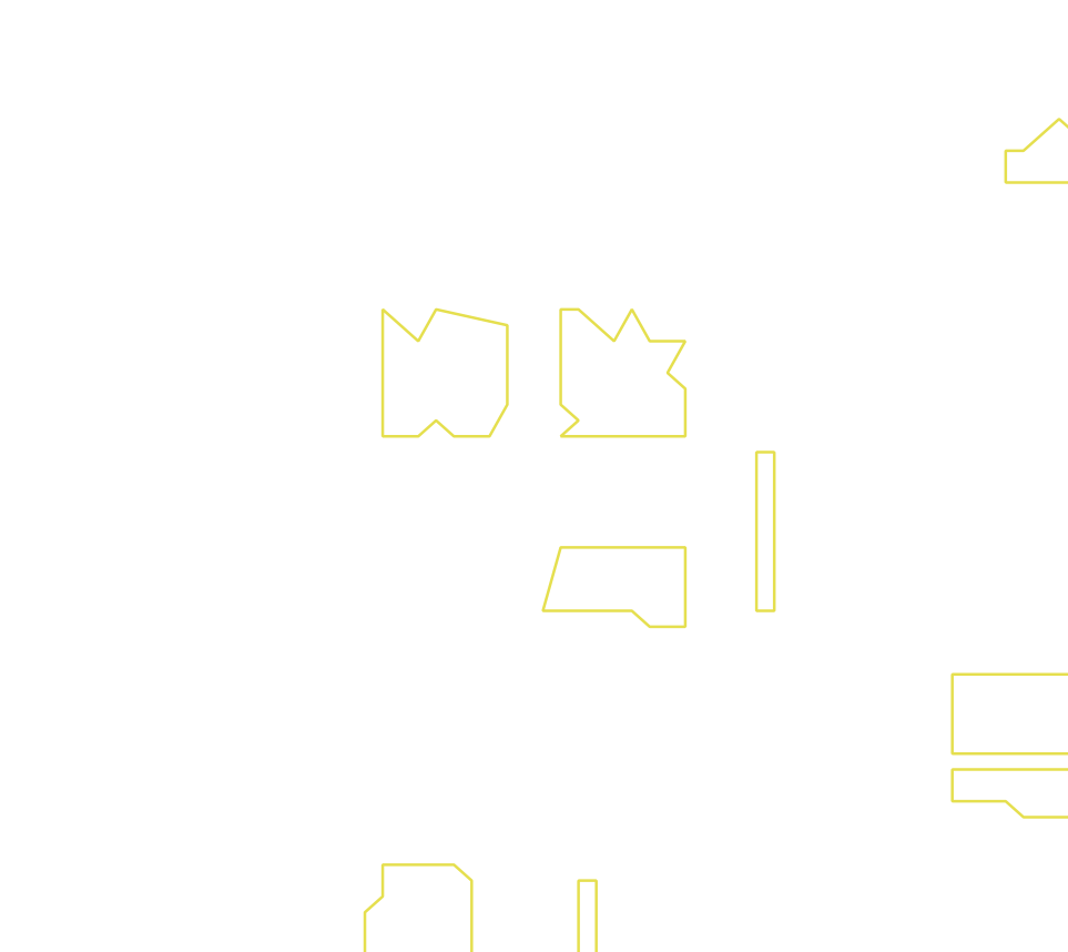 Daksegment ingezoomd met contourlijnen en structuurweergave