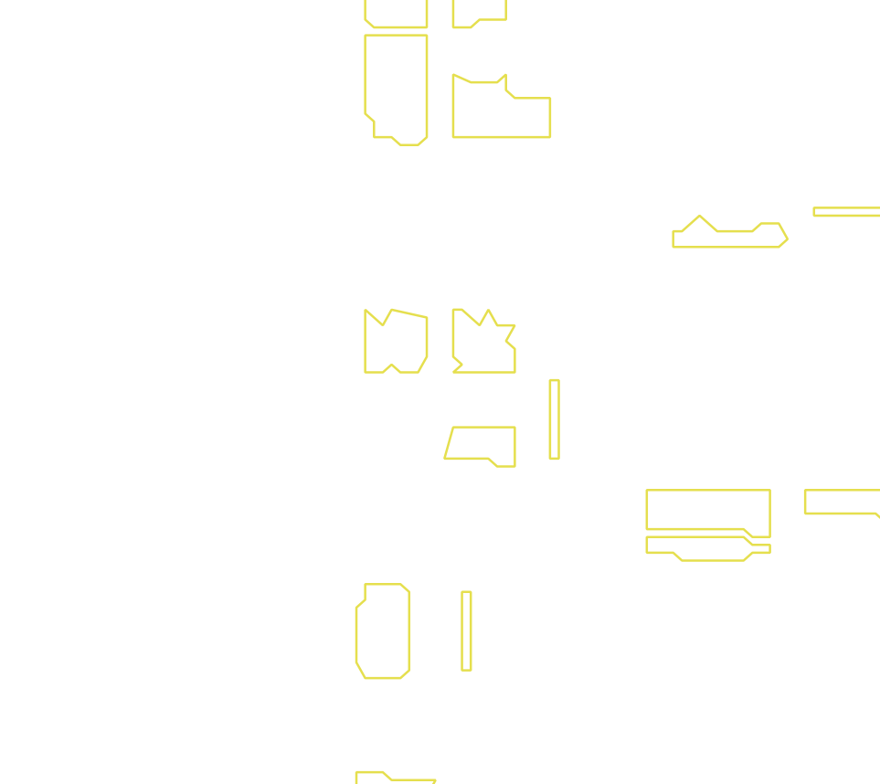 Daksegment met contourlijnen en structuurweergave