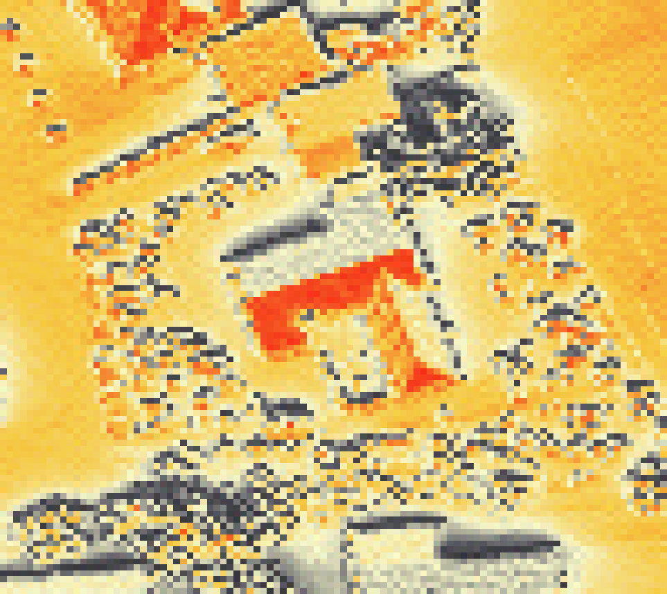 PV-irradiatie op daksegment met intensiteitsverdeling van zonlicht