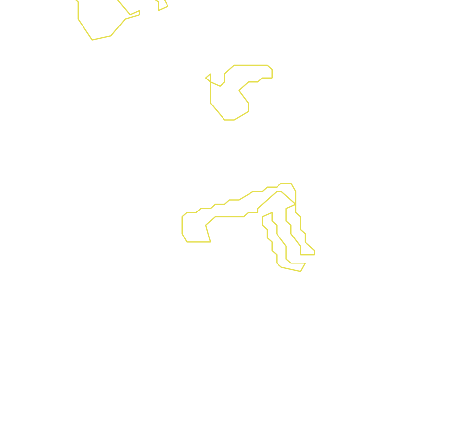 Daksegment met contourlijnen en structuurweergave
