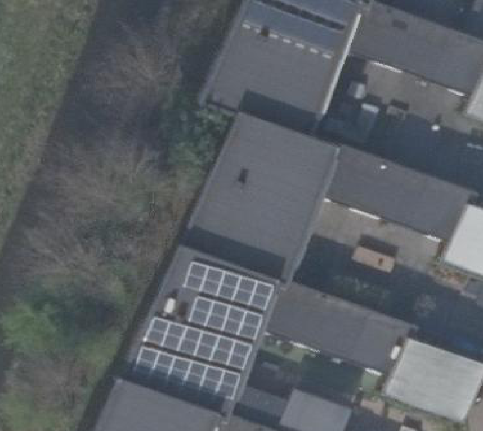 True ortho luchtfoto van Alkmaar met zicht op woning