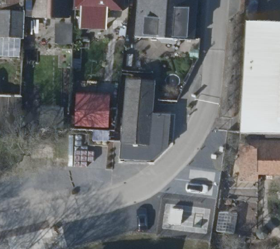 True ortho Luchtfoto op daksegment