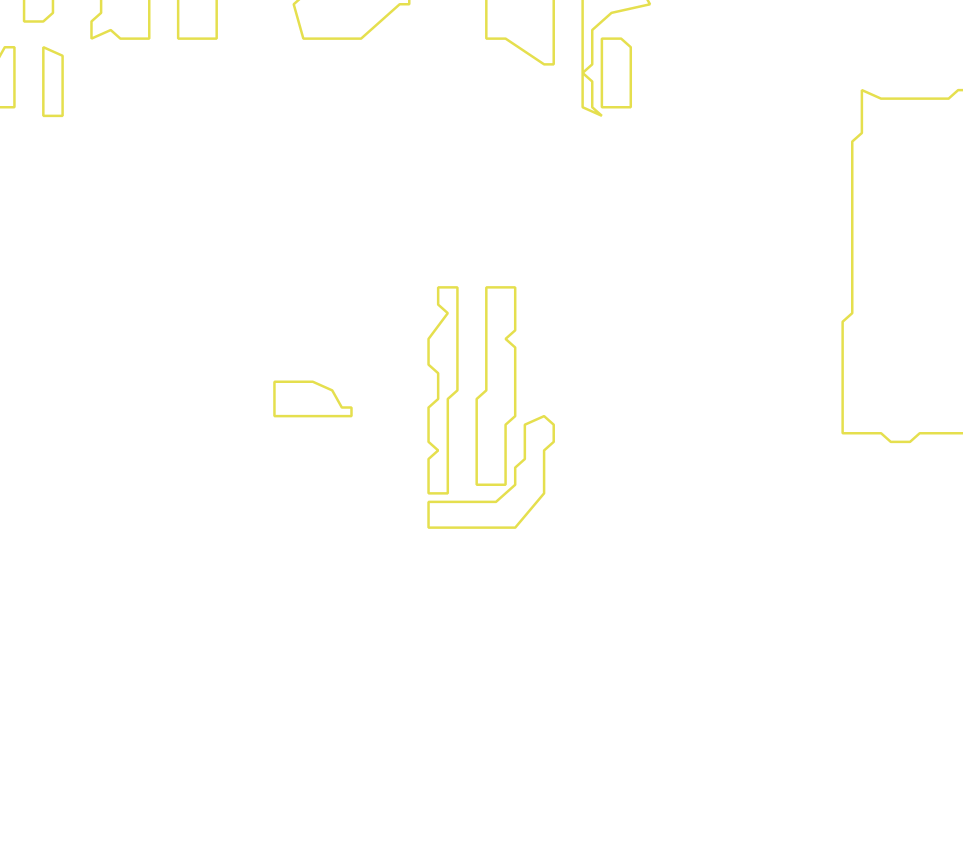 Daksegment met contourlijnen en structuurweergave