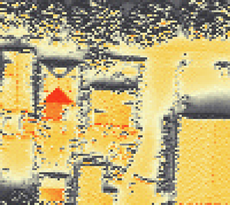 PV-irradiatie op daksegment met intensiteitsverdeling van zonlicht