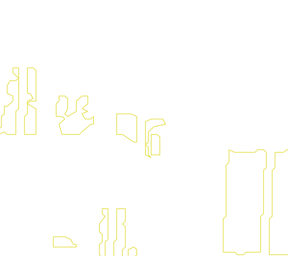 Daksegment met contourlijnen en structuurweergave