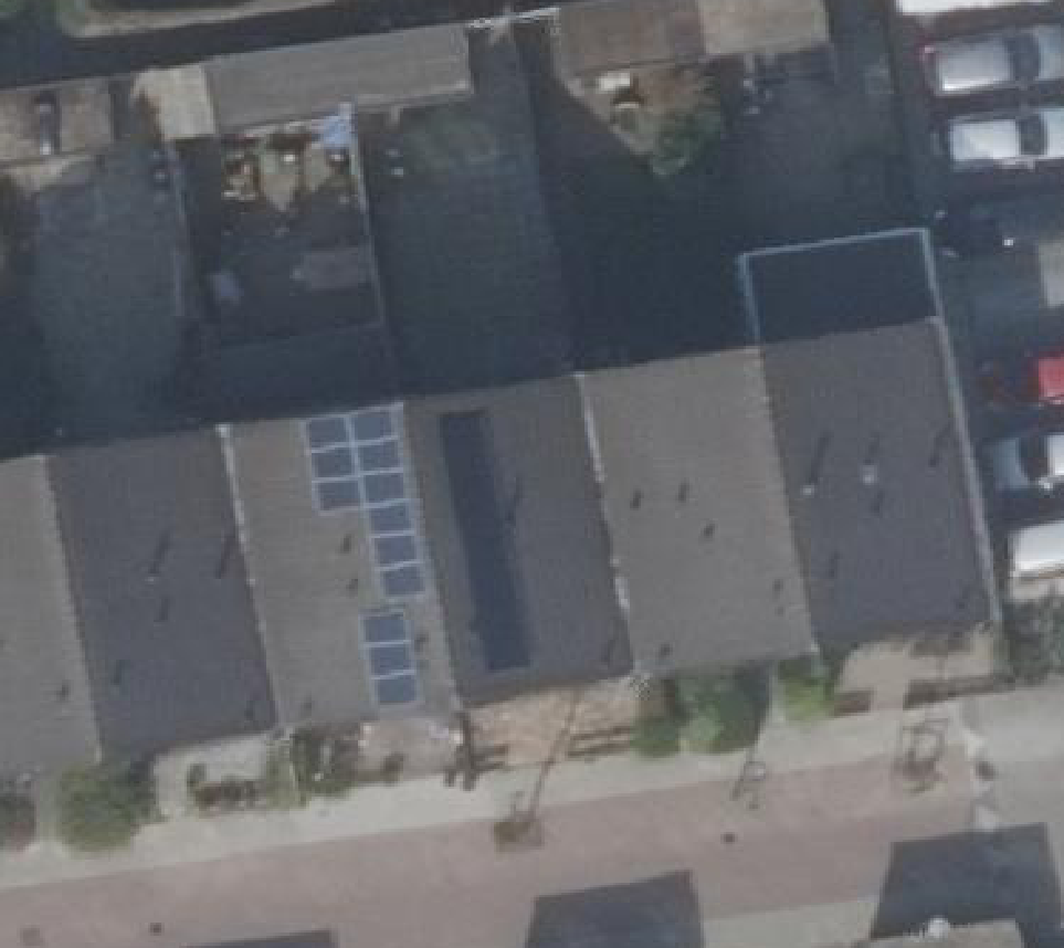 True ortho luchtfoto van Alkmaar met zicht op woning