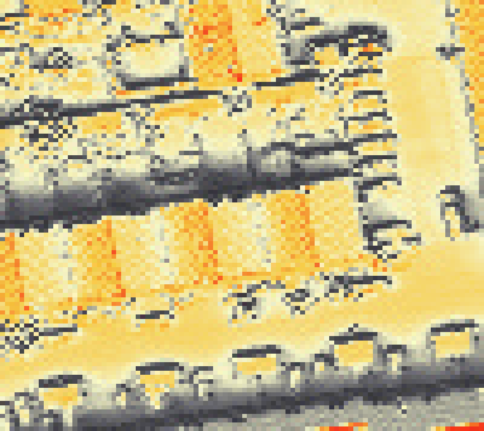 PV-irradiatie op daksegment met intensiteitsverdeling van zonlicht