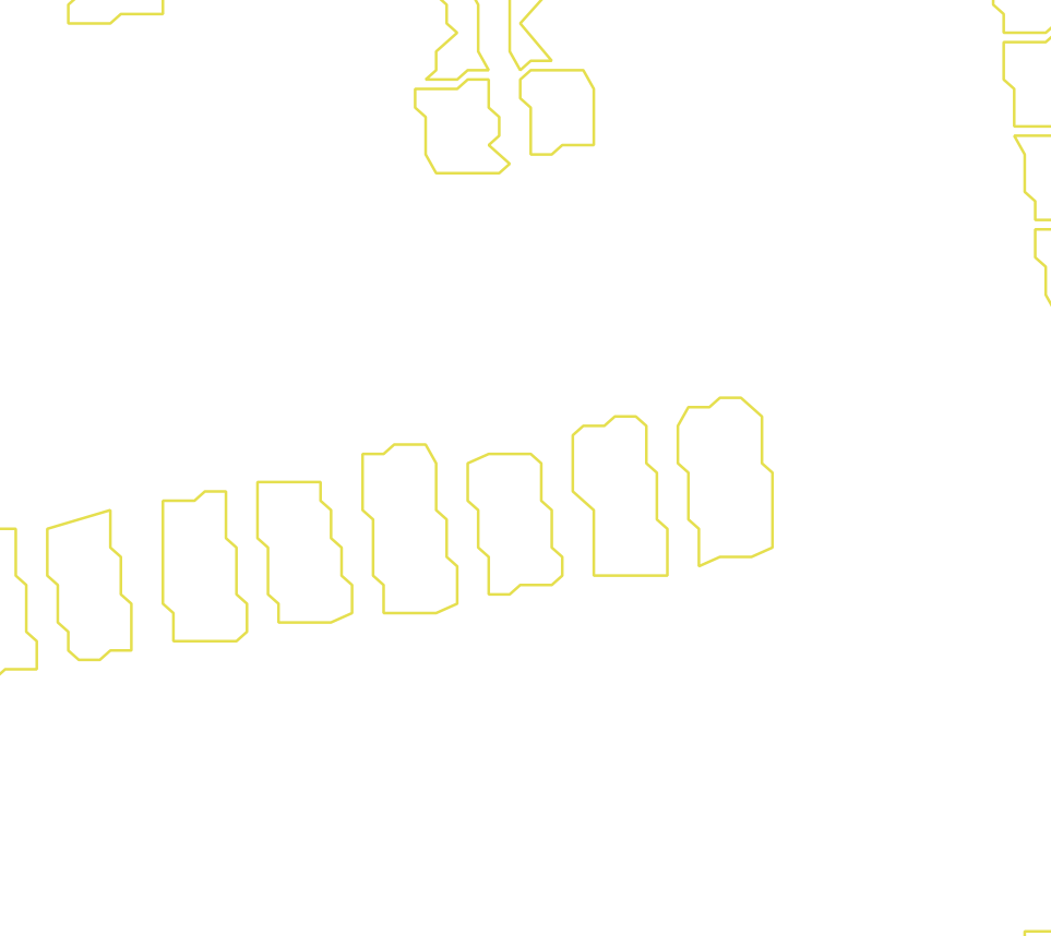 Daksegment met contourlijnen en structuurweergave