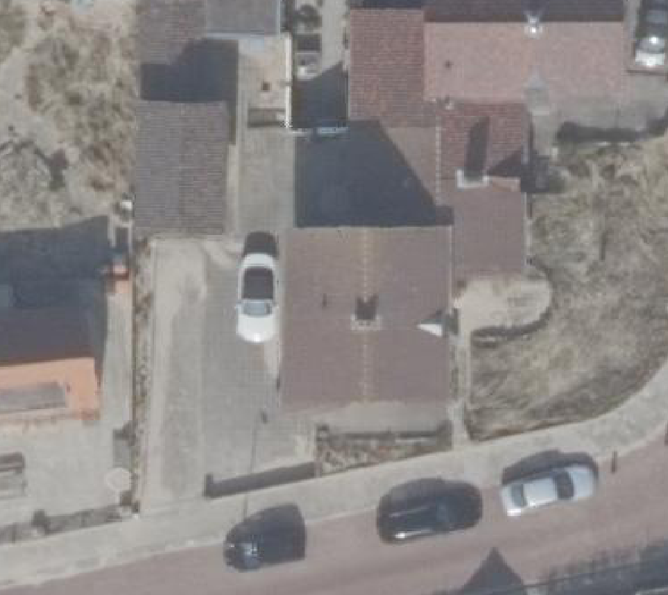 True ortho luchtfoto van Egmond aan Zee met zicht op woning