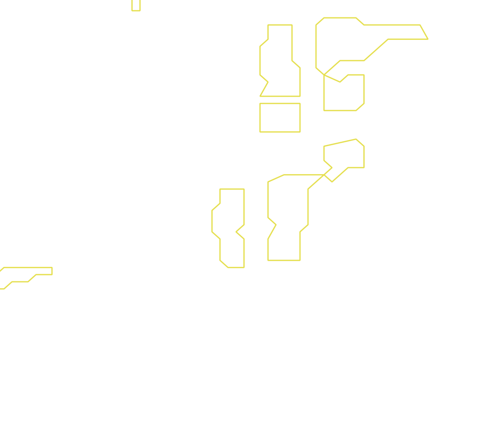 Daksegment ingezoomd met contourlijnen en structuurweergave