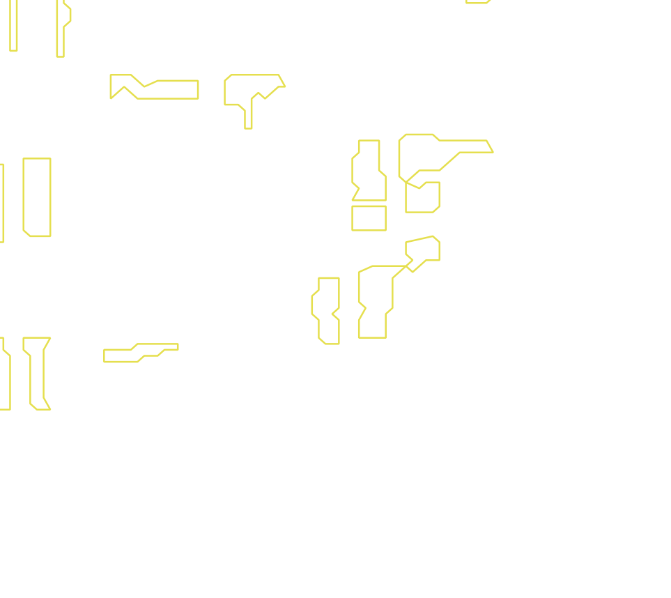 Daksegment met contourlijnen en structuurweergave