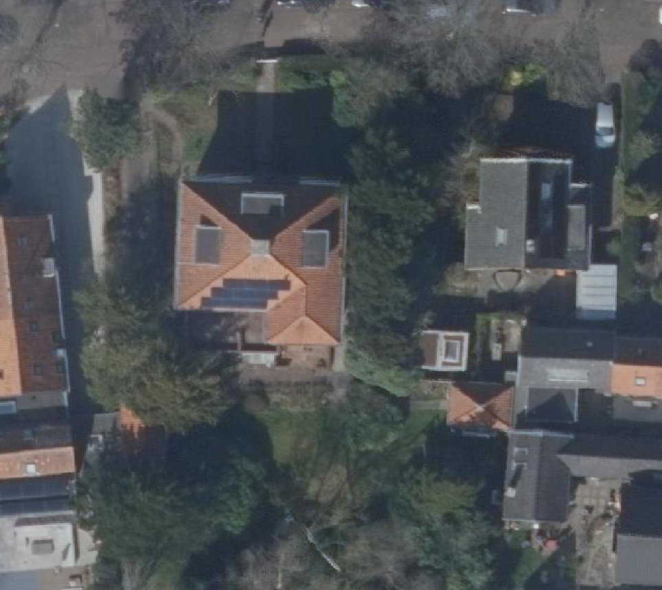 True ortho Luchtfoto op daksegment