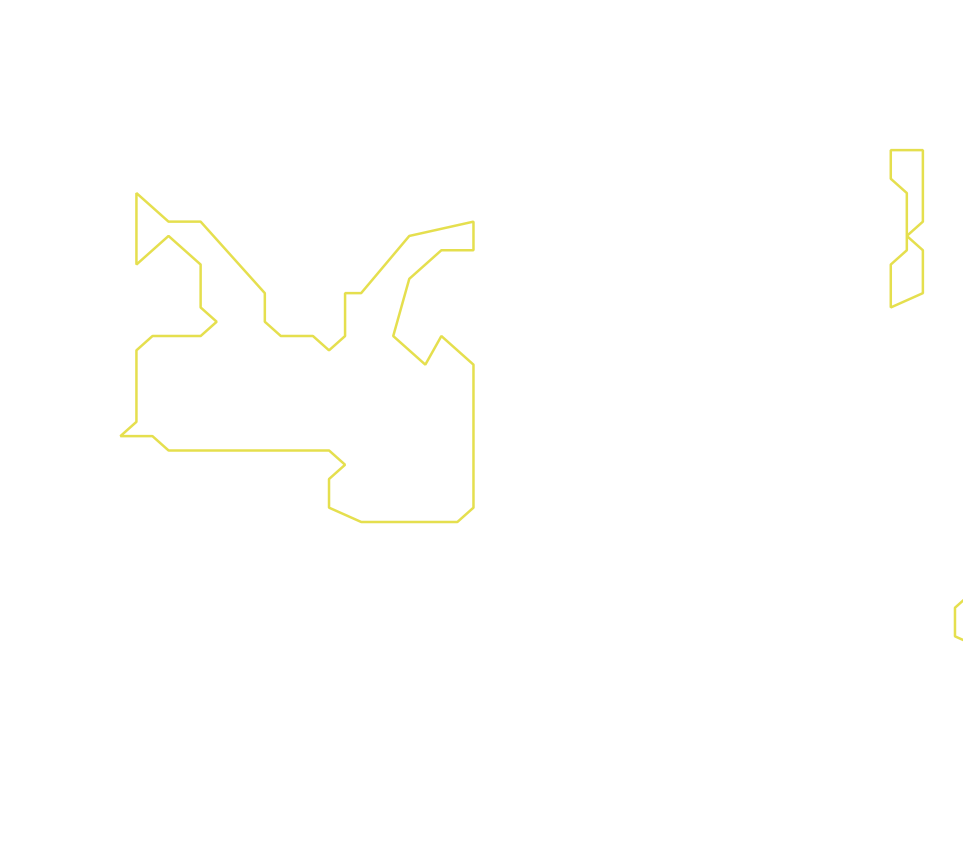 Daksegment ingezoomd met contourlijnen en structuurweergave