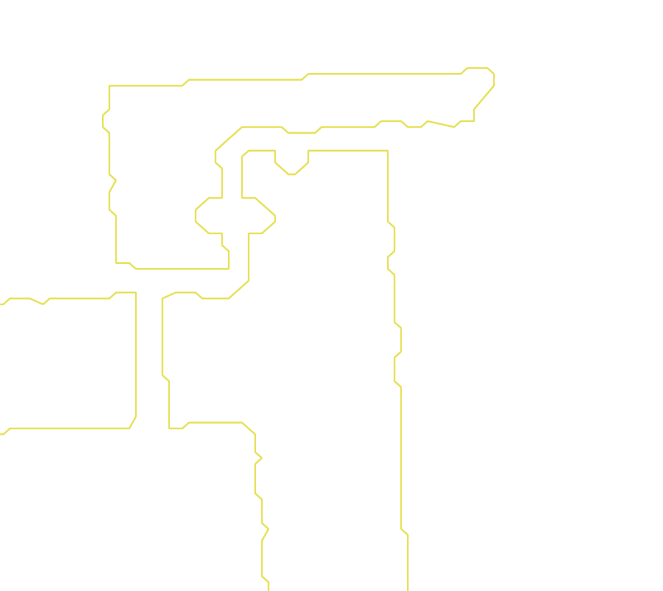 Daksegment met contourlijnen en structuurweergave