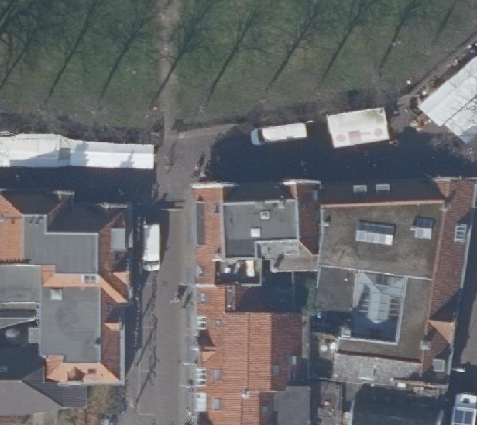 True ortho Luchtfoto op daksegment