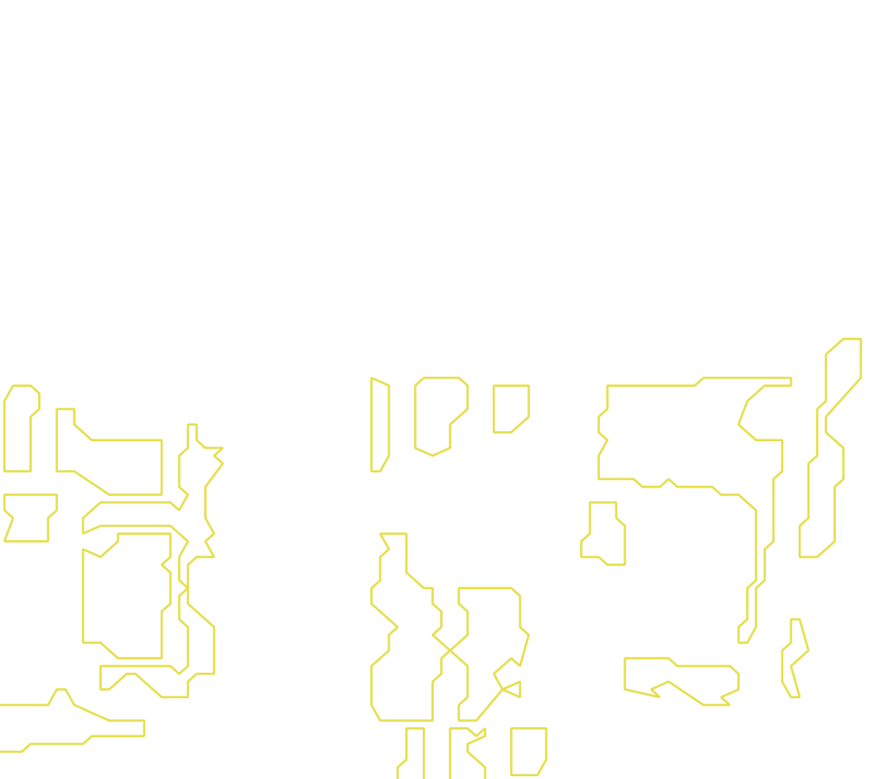 Daksegment met contourlijnen en structuurweergave