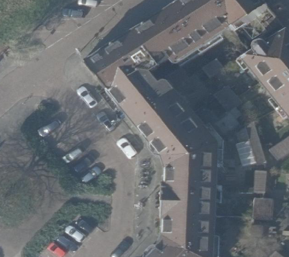 True ortho Luchtfoto op daksegment