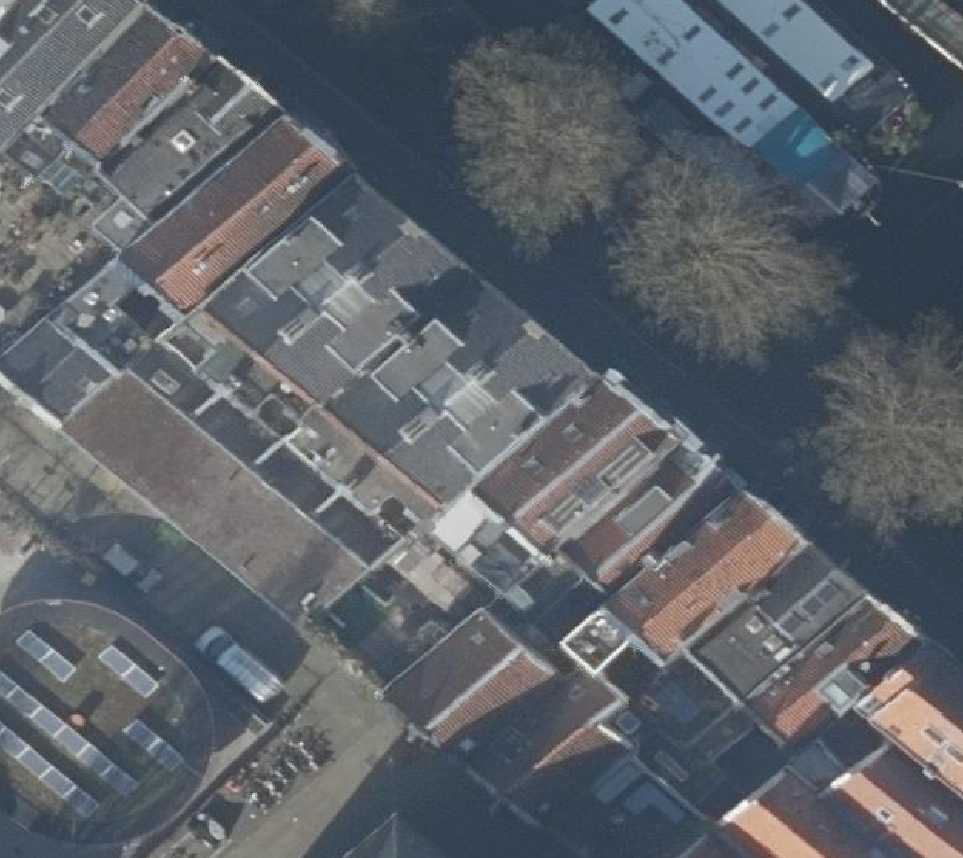 True ortho Luchtfoto op daksegment