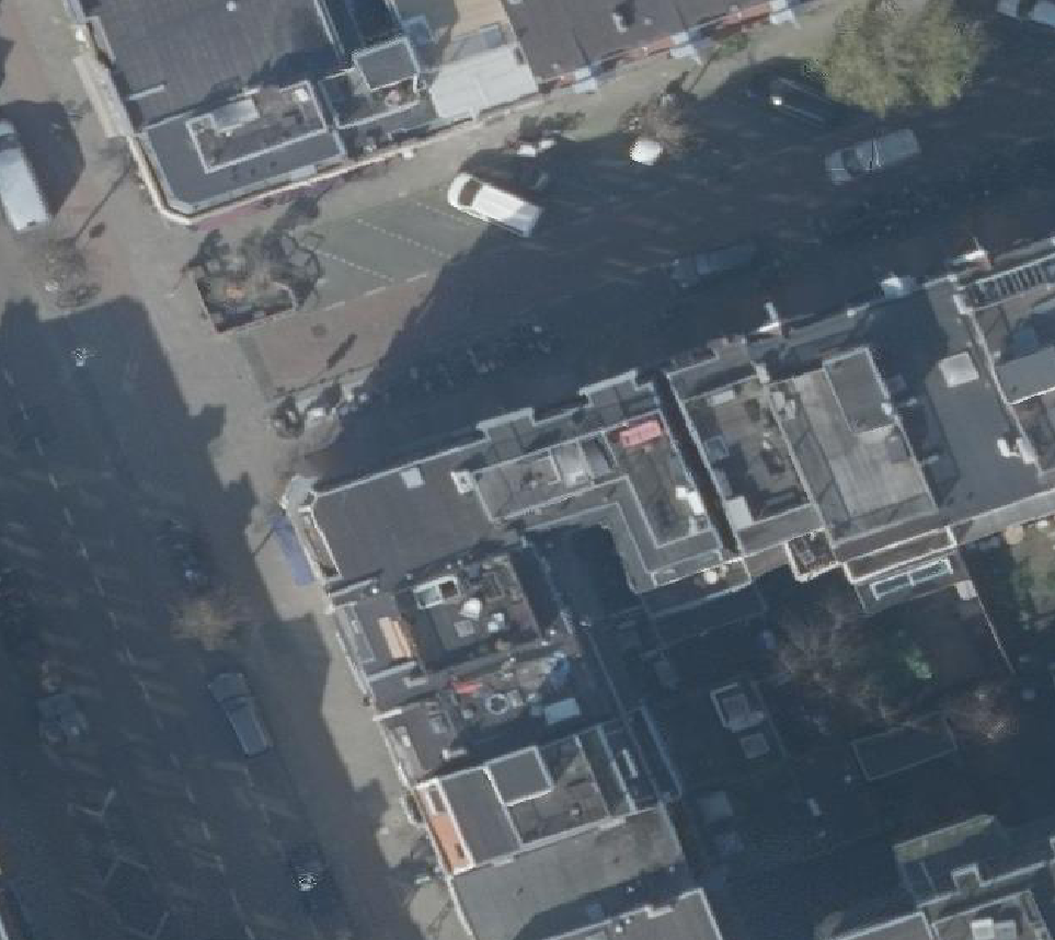 True ortho Luchtfoto op daksegment