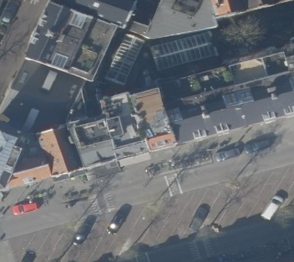 True ortho Luchtfoto op daksegment