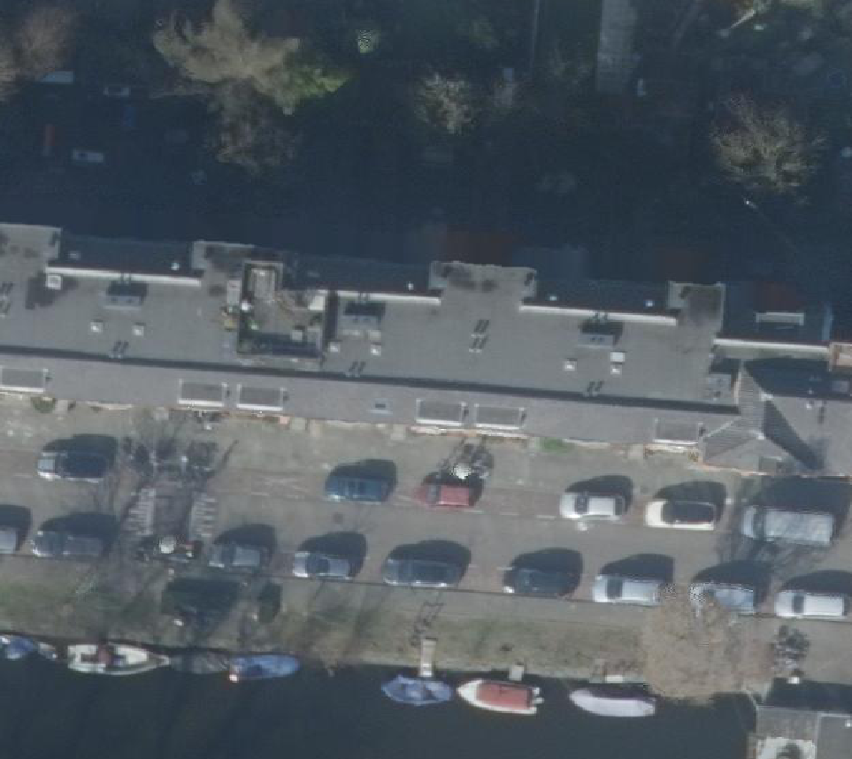 True ortho Luchtfoto op daksegment