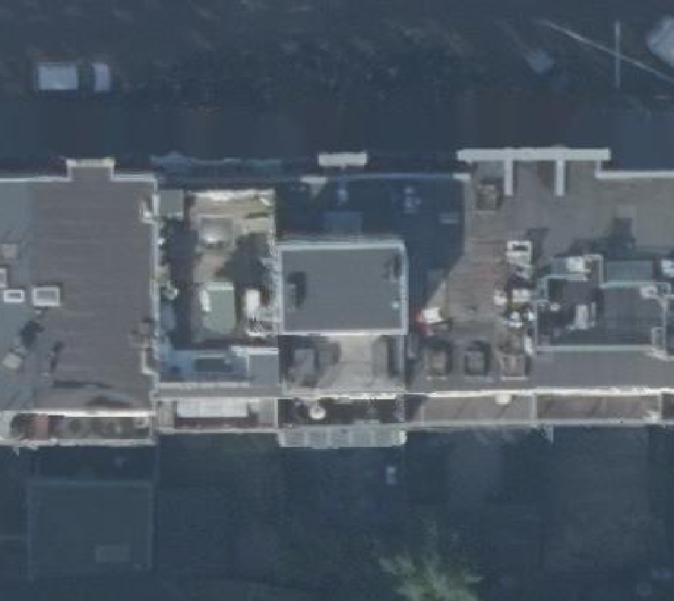 True ortho luchtfoto van Amsterdam met zicht op woning