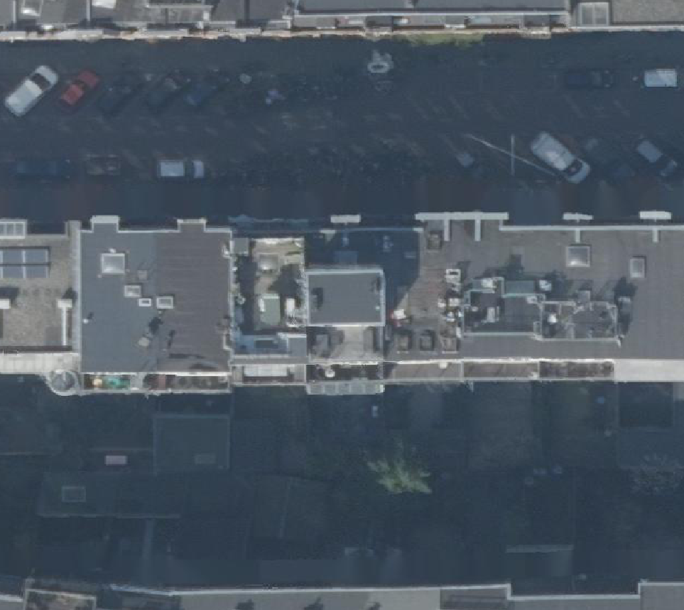 True ortho Luchtfoto op daksegment