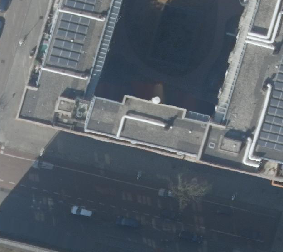 True ortho Luchtfoto op daksegment